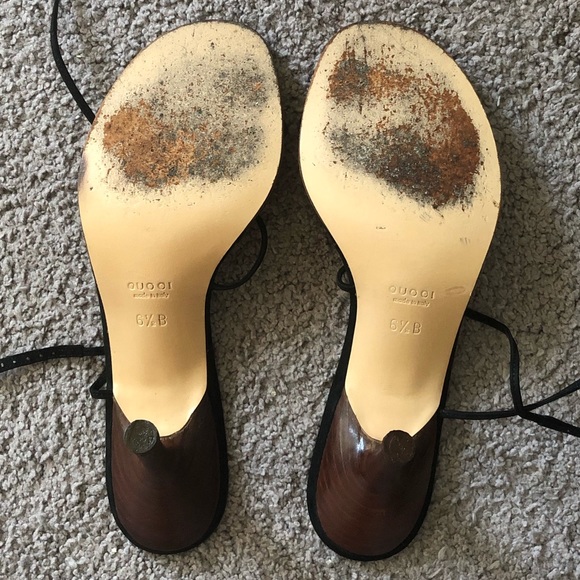 SOLD ❌Gucci Strappy Bow Sandals/Heels - Picture 7 of 13